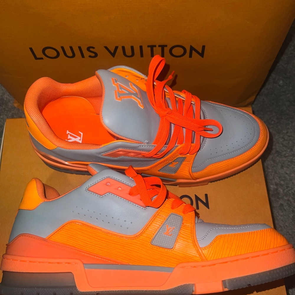 Louis Vuitton orange shoes
